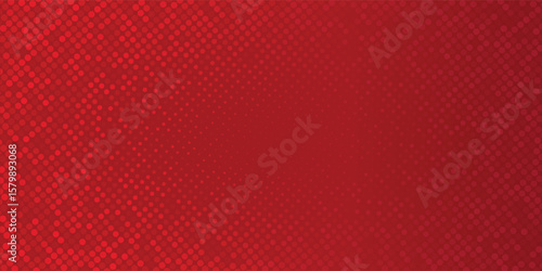 Red diagonal geometric shape with halftone