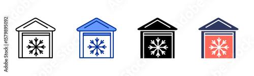 Cold Storage icon sheet multiple style collection