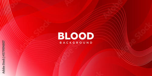 Abstract red background template. Dynamic wave concept.