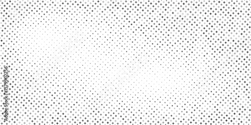 Modern dotted star halftone gradient texture.