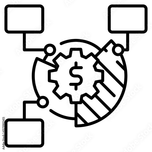 Project Budgeting line icon