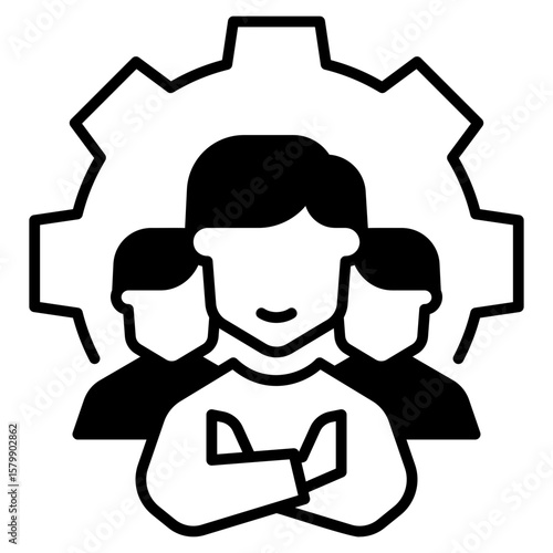 Teamwork Black Fill icon