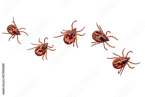 dog tick isolated on white background