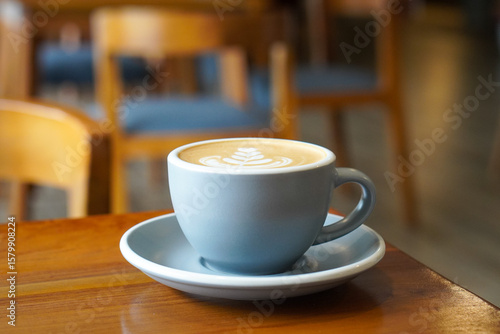 Wallpaper Mural Hot Macadamia Latte, Indonesia, captured on July 13, 2025. Creamy espresso with macadamia nut milk, served warm in a ceramic cup on a table for a rich, nutty flavor Torontodigital.ca