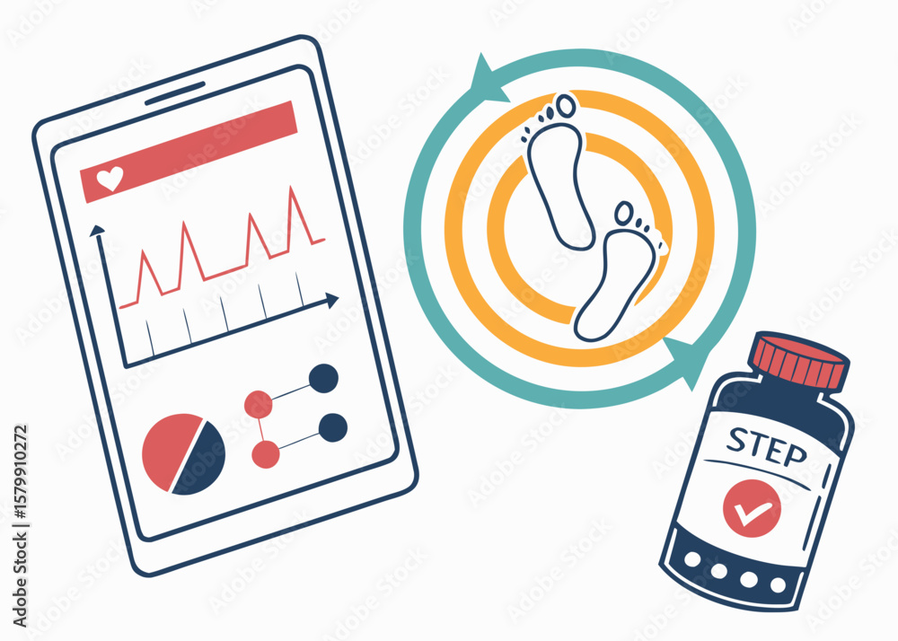 Fototapeta premium vector illustration of a mobile phone