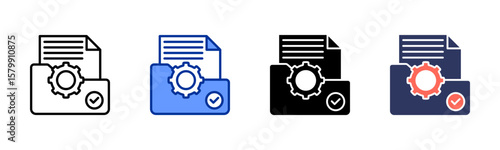 Documentation icon sheet multiple style collection