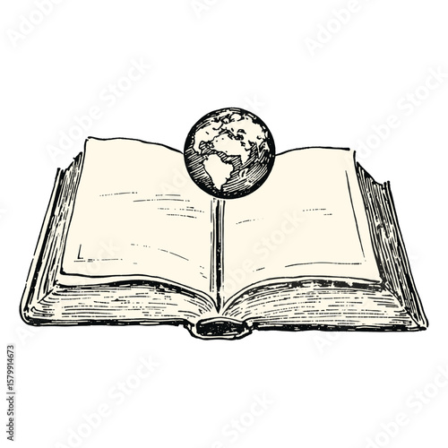 Opened book white open illustration vector