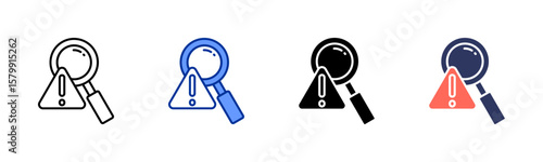 Identification icon sheet multiple style collection