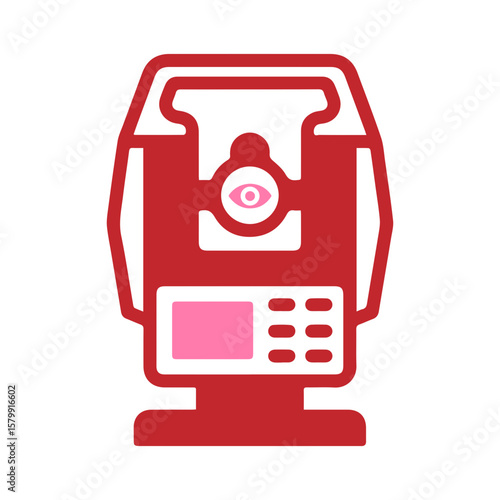 theodolite optic icon