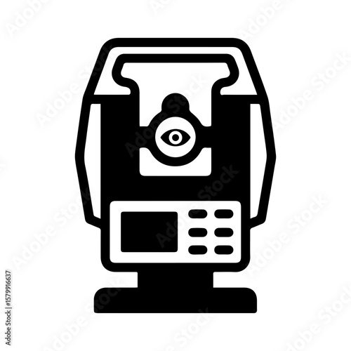 theodolite optic icon
