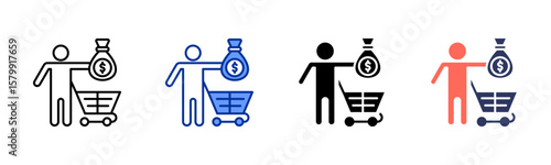 Buyer icon sheet multiple style collection