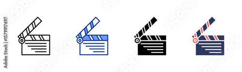 Cinema icon sheet multiple style collection