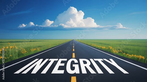 Wallpaper Mural Integrity The Path to Success, a Journey of Ethical Principles and Moral Values Torontodigital.ca