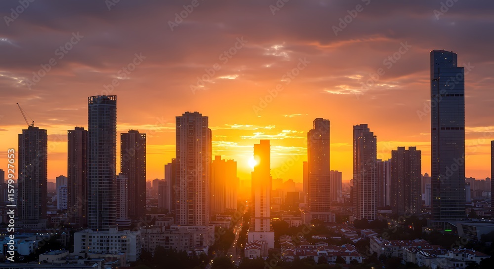 Obraz premium Urban Sunset