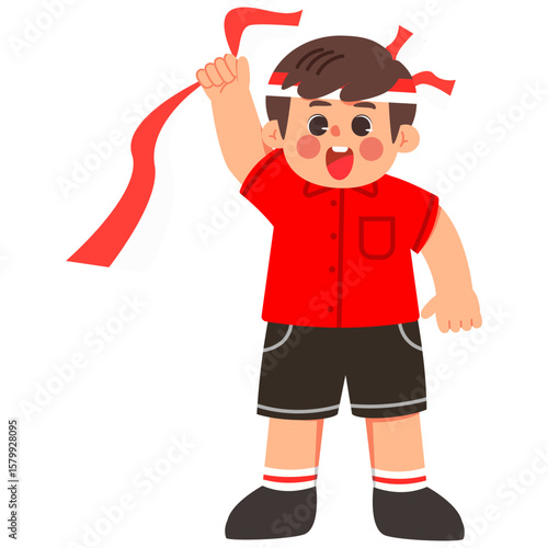 Red Ribbon Spirit Kids Illustrations