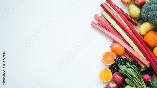 Colorful assortment of fresh produce