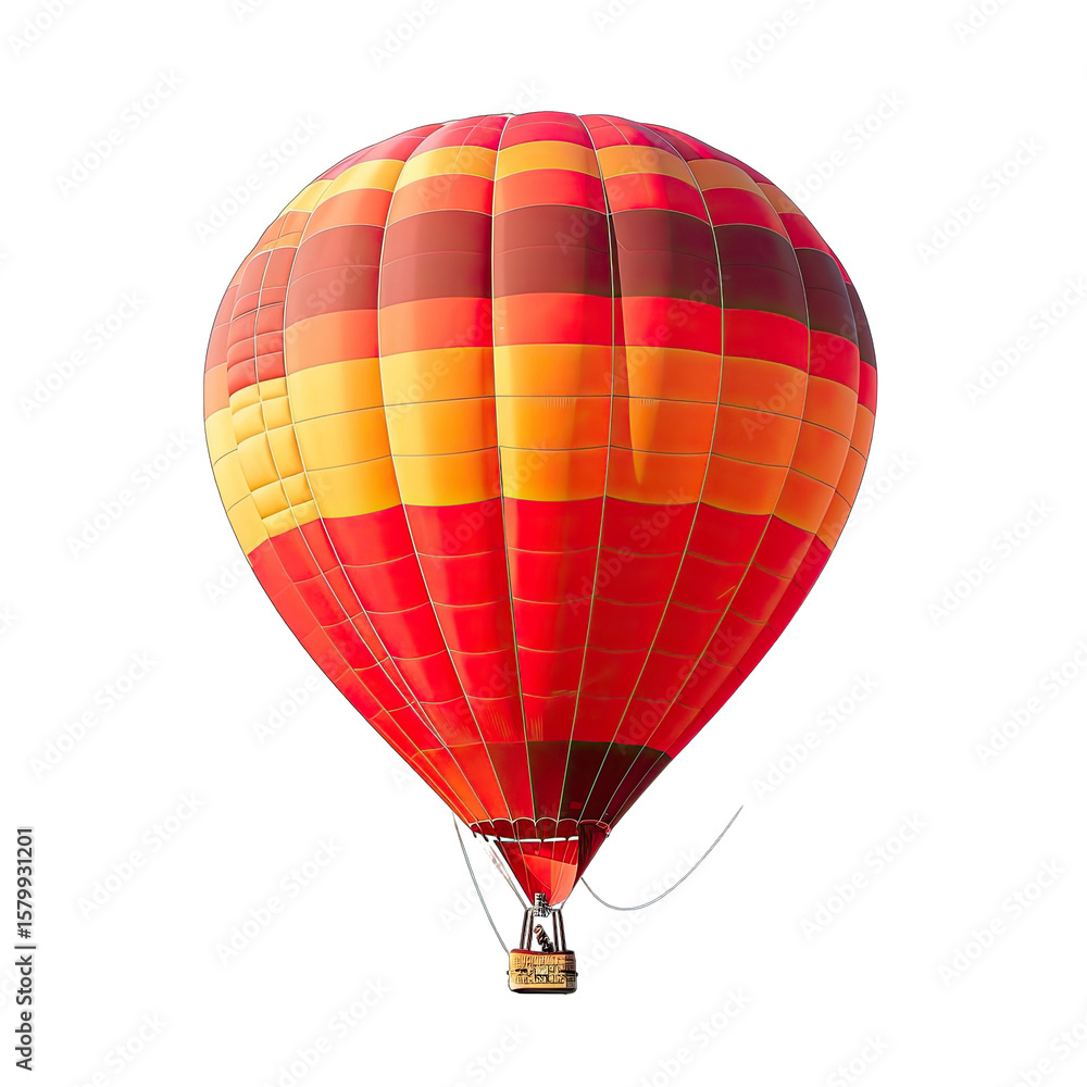 Obraz premium Colorful hot air balloon against black (4)