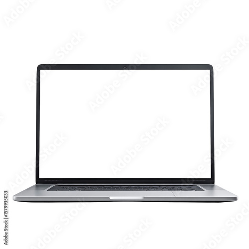 A laptop with a black keyboard and a silver screen