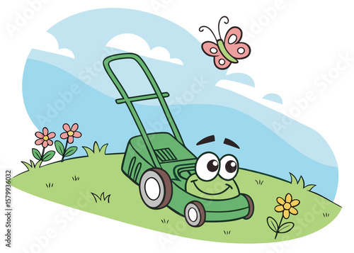 tractor in the meadow