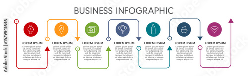 Business and Retail infographic process