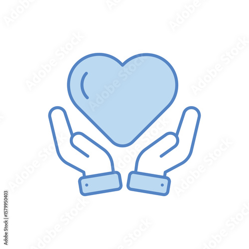 Heart Health Icon vector stock illustration