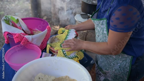 Chef preparing traditional mexican food