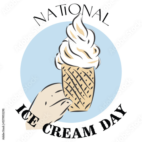 National Ice Cream Day Sign