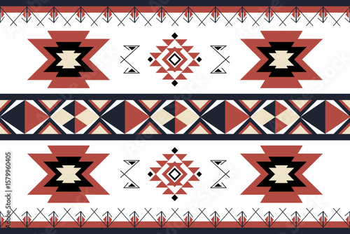 Geometric ethnic pattern design