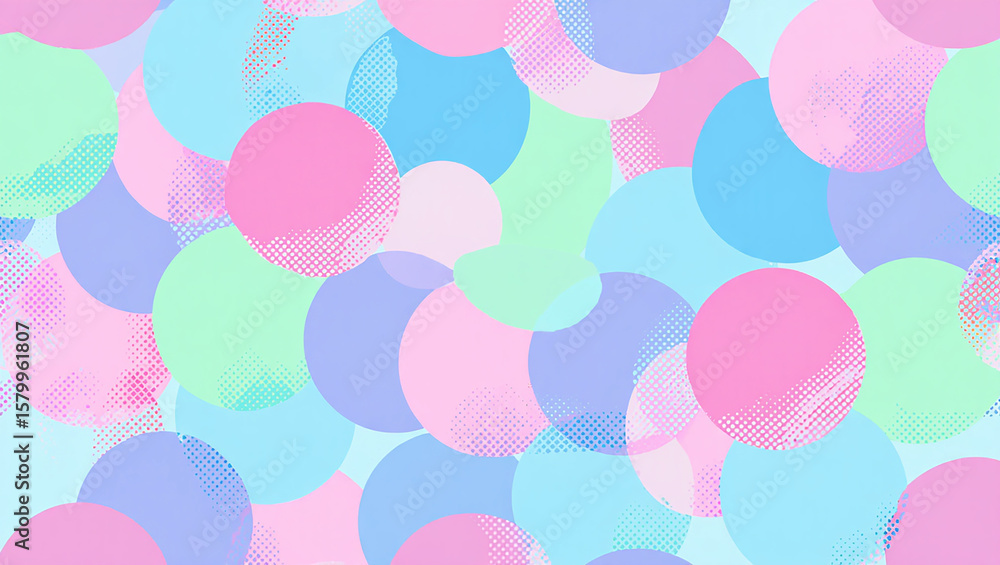 Pastel Polka Dot Party A Whimsical Delight of Soft Hues and Playful Circles for a Cheerful and Festive Ambiance