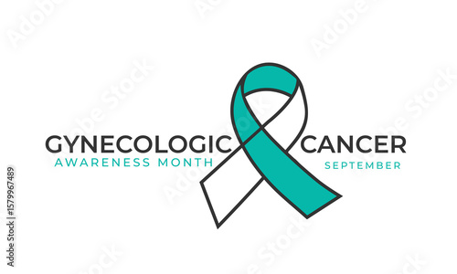 Gynecologic Cancer Awareness Month. background, banner, card, poster, template. Vector illustration.