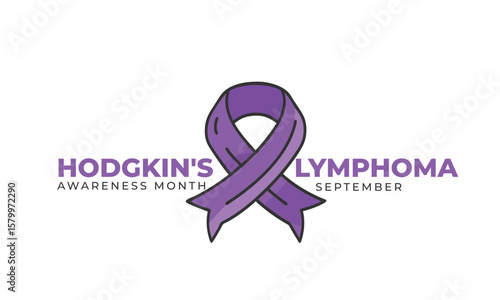 Hodgkin's lymphoma month. background, banner, card, poster, template. Vector illustration.
