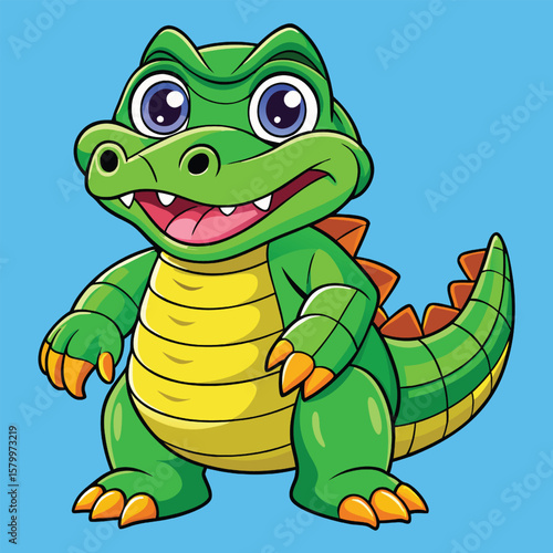 funny crocodile cartoon