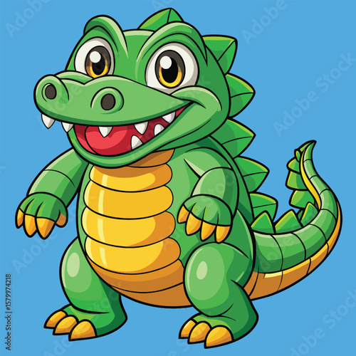 funny crocodile cartoon