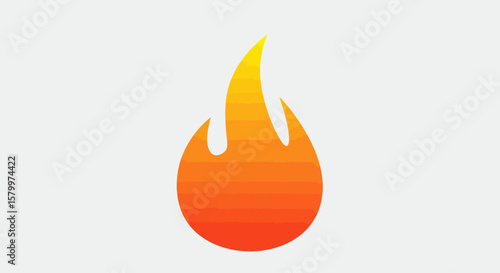 Vibrant Cartoon Flame Icons Collection
