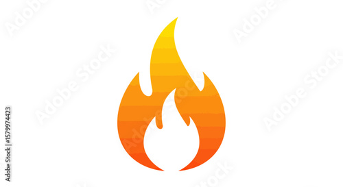 Vibrant Cartoon Flame Icons Collection