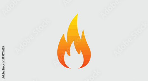 Vibrant Cartoon Flame Icons Collection