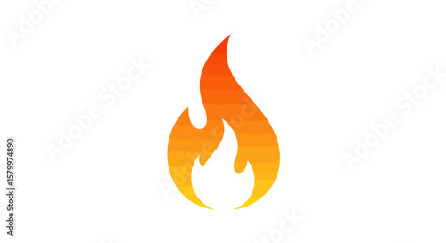 Vibrant Cartoon Flame Icons Collection