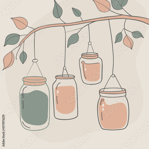 jar of honey dipper