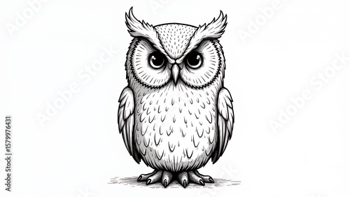 Cartoon owl illustration