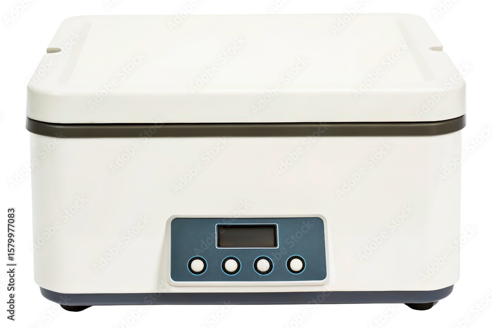 Fototapeta premium Laboratory thermostatic water bath with digital control panel isolated with transparent background