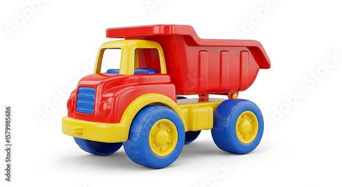Colorful Plastic Toy Dump Truck for Outdoor Play