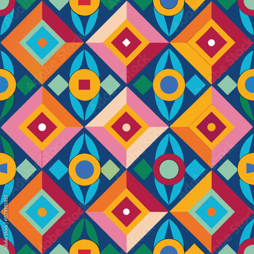 Trendy vector abstract geometric background with circles in Scandinavian retro style, seamless cover. Graphic pattern of simple shapes in gray tones, abstract white mosaic.