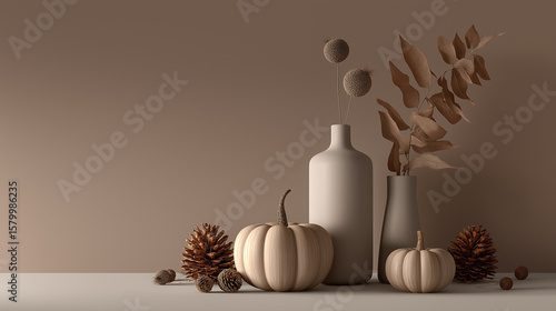 still life with acorns