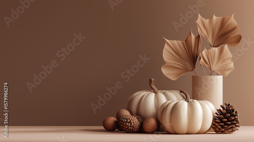 still life with pumpkin