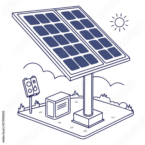 Green energy solar panels on a rooftop power station harness sunlight for clean electricity, illustrating eco-friendly renewable technology