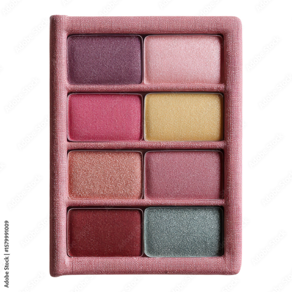 Fototapeta premium Colorful Eyeshadow Palette with Various Shades for Makeup Application