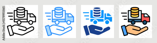 Data Delivery Icon Collection Set Multiple Style