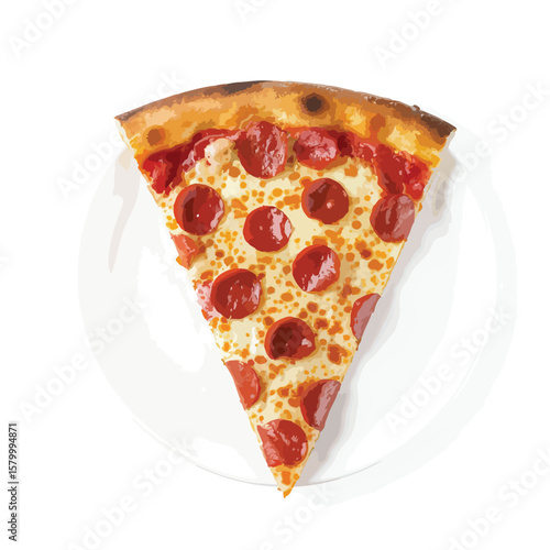 Delicious Pepperoni Pizza Slice A Culinary Delight