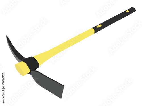 Pickaxe tool isolated vector illustration