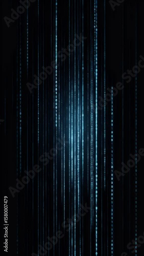 Abstract Dark Blue Glowing Lines Digital Background Pattern Design